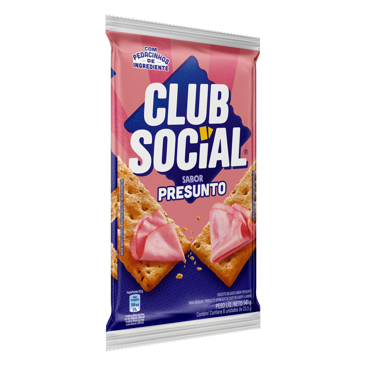 Biscoito Club Social Presunto 141g 