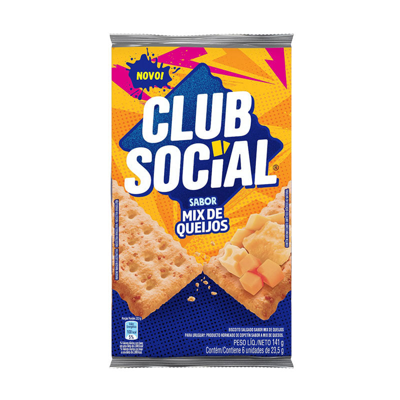 Biscoito Club Social Queijo 141g