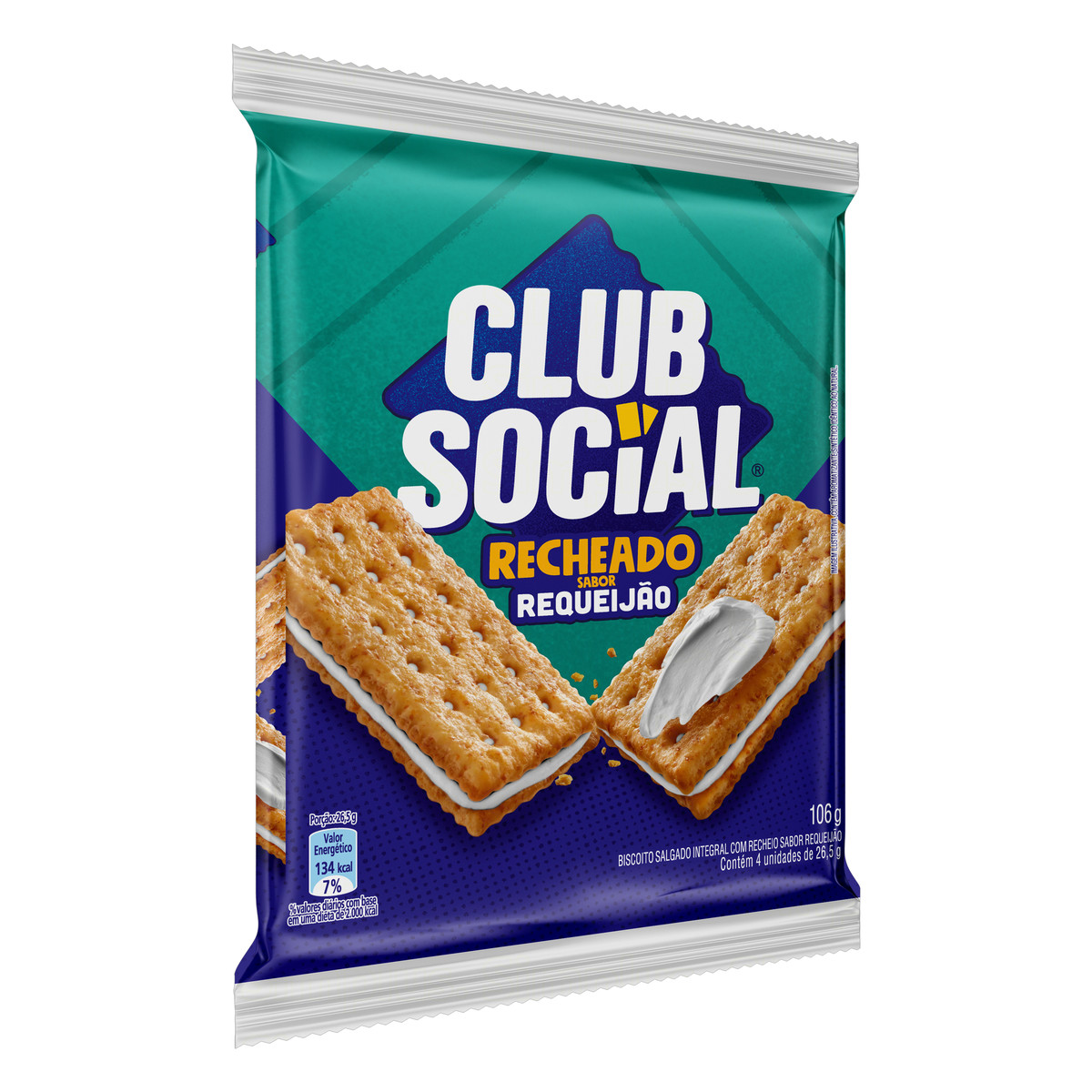 Biscoito Club Social Recheado Requeijão 106g