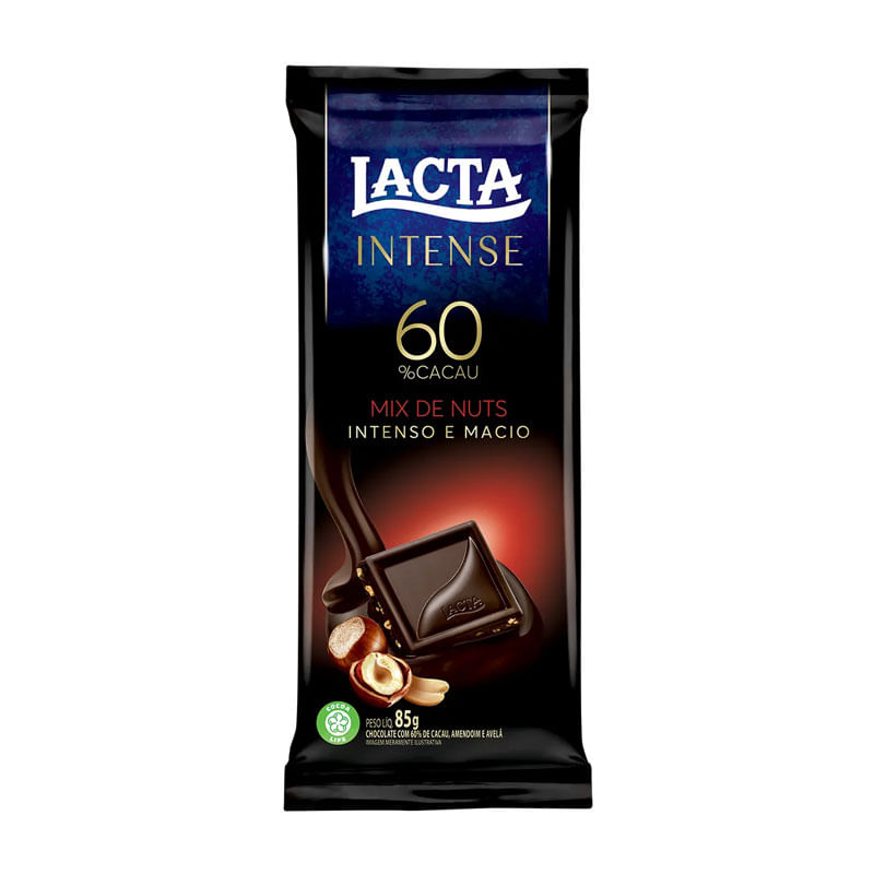 Chocolate 60% Cacau Mix de Nuts 85g