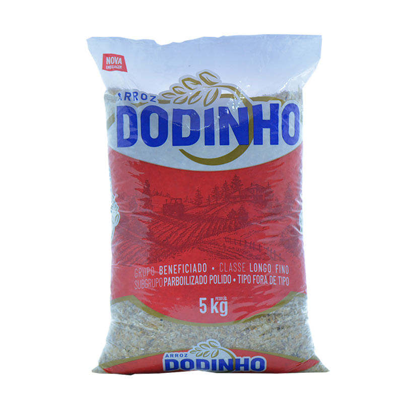 Arroz Dodinho 5kg. Cães e Gatos