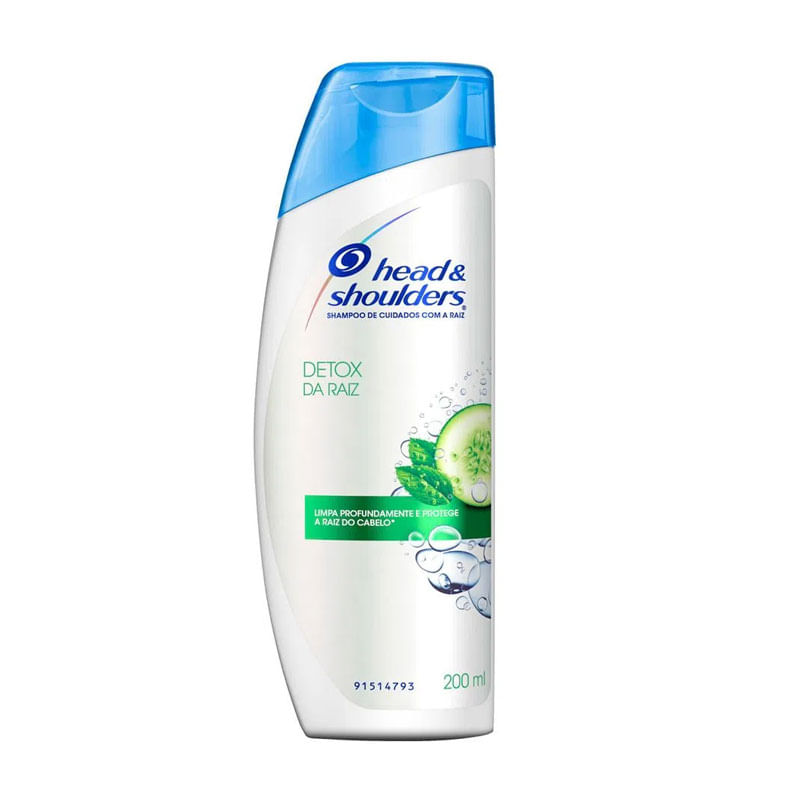 Shampoo Head & Shoulders 200ml Detox da Raiz