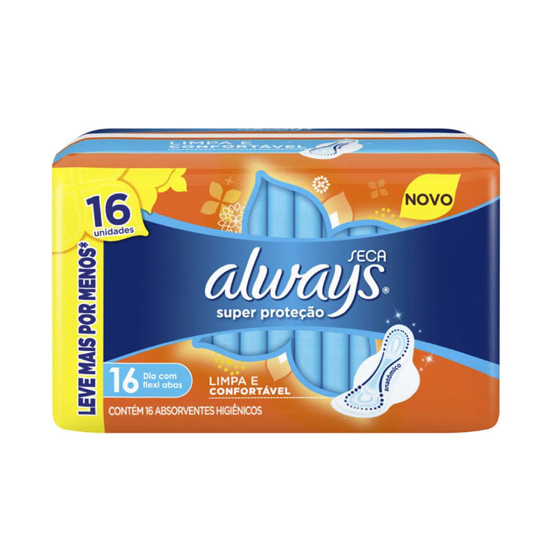 Absorvente Always Básico  Seca Leve + Pague - 16un