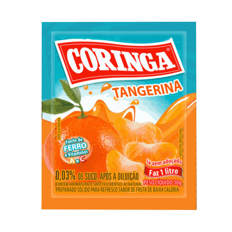 Refresco Pó Coringa Laranja 30g 