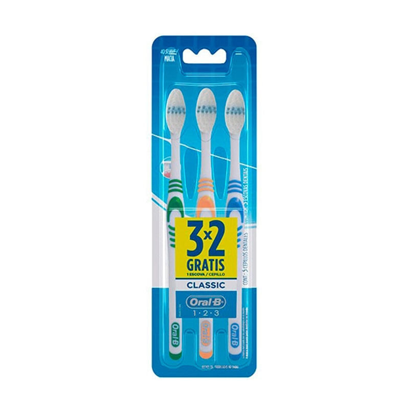 Escova Dental Oral B Classic Leve 3 Pague 2
