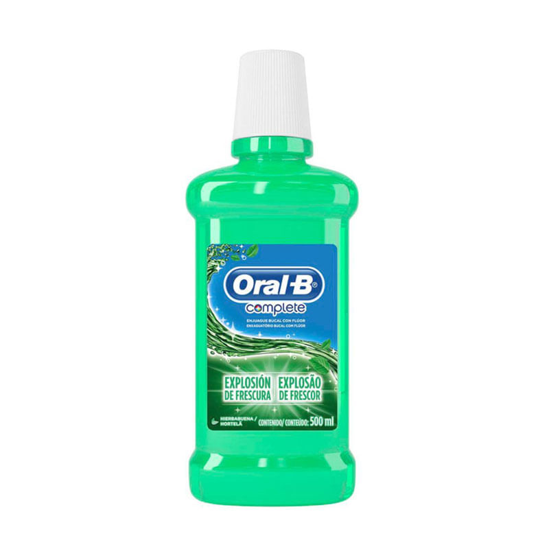 Antisséptico Bucal Oral B 500ml Hortelã