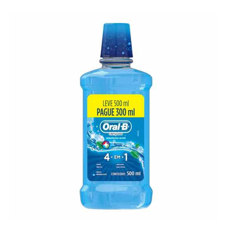 Antisséptico Bucal Oral B 500ml Menta 4 em 1