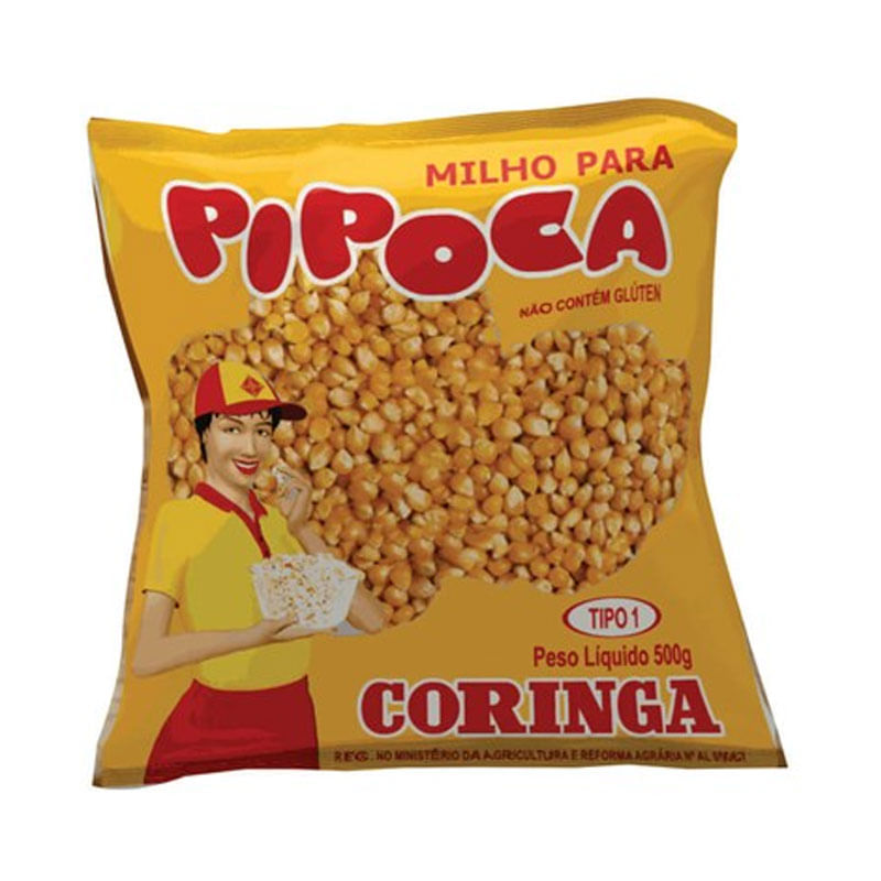 Milho Para Pipoca Coringa 500g Tipo 1