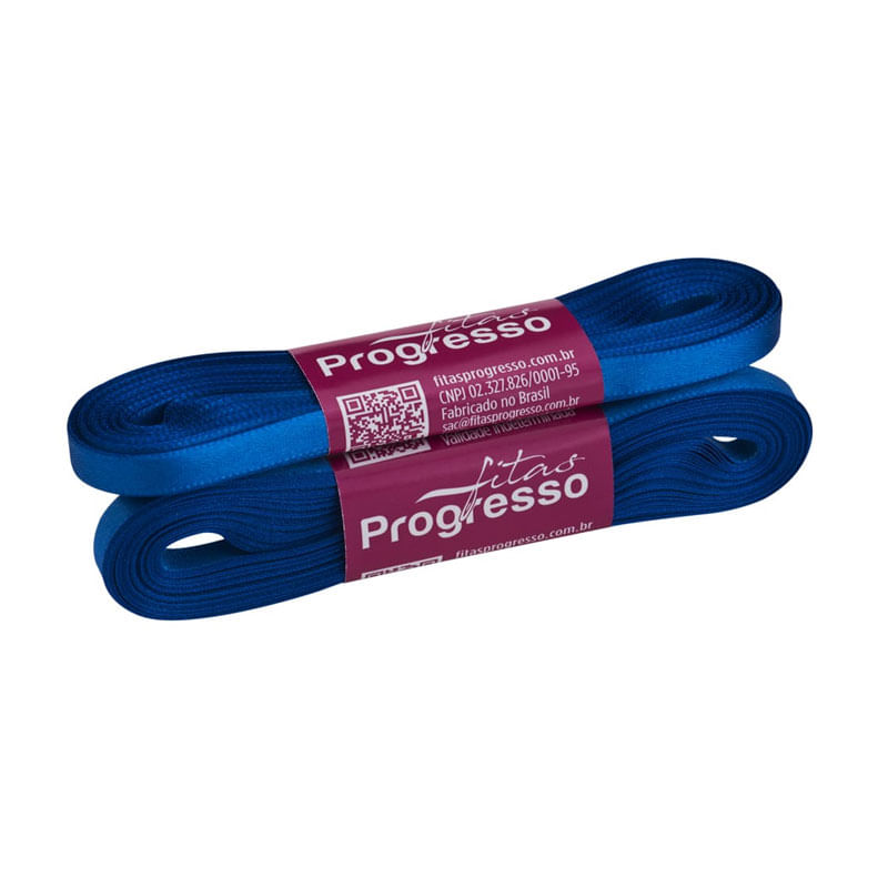 Fita Progresso Cetim 10m CF001 7mm 214 Azul Royal
