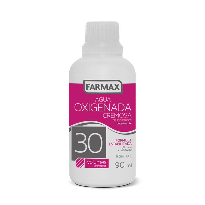 Água Oxigenada Farmax 30 Volumes Descolorante Cremoso