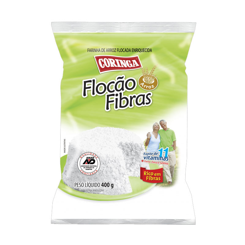 Flocão Coringa 400g Fibras de Arroz