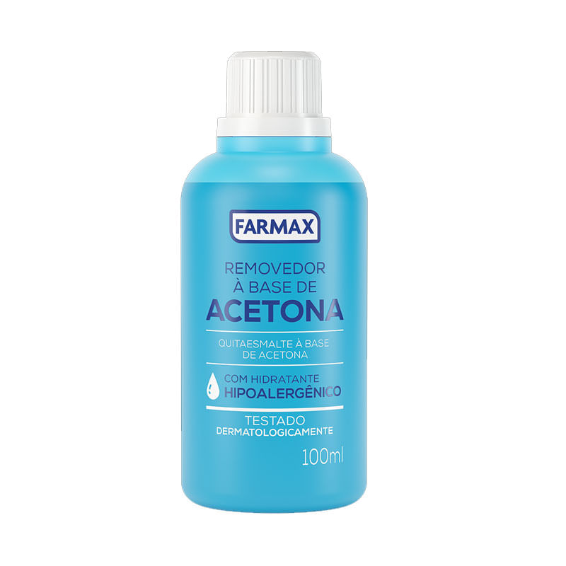 Removedor Esmalte Farmax 100ml Base Acetona
