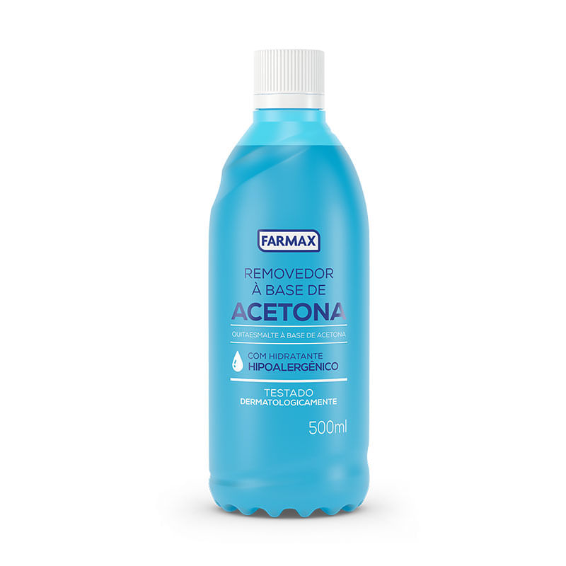 Removedor Esmalte Farmax 500ml Base Acetona