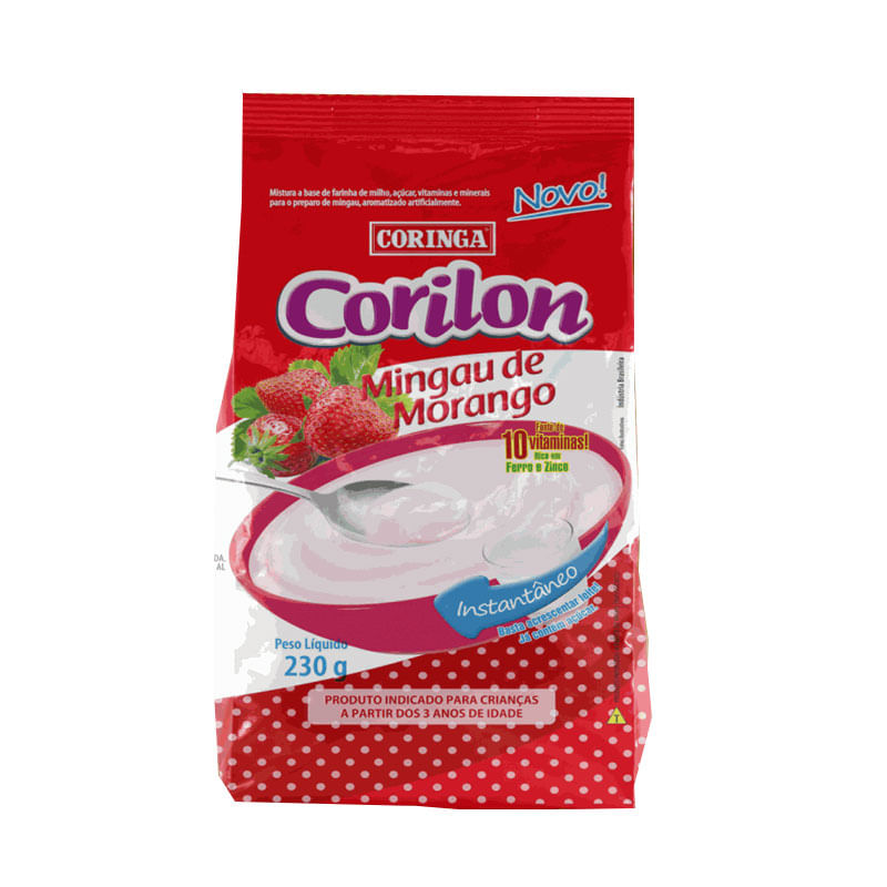 Mingau de Morango Coringa Corilon 230g
