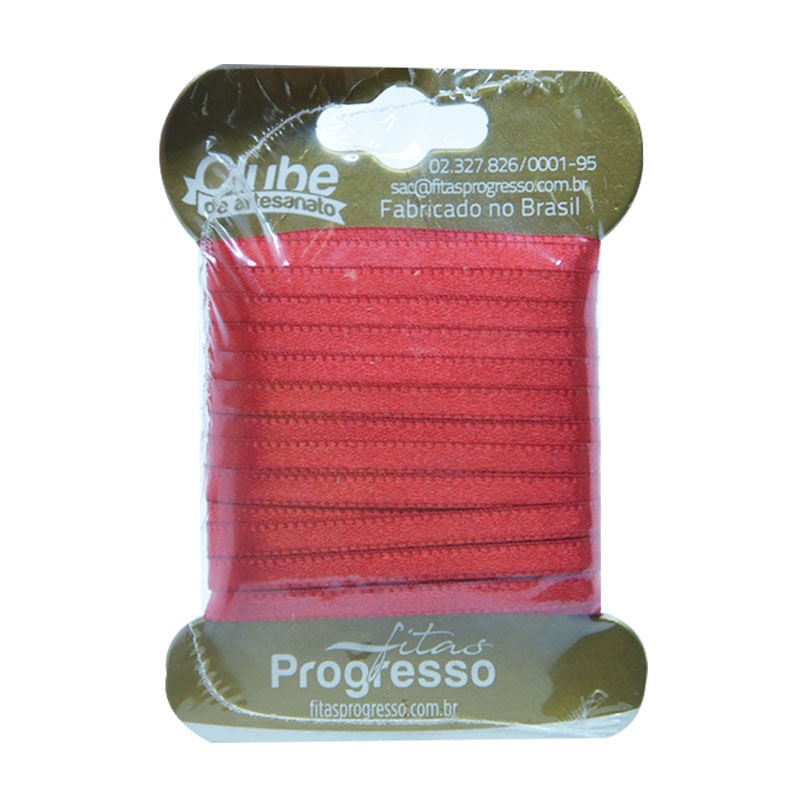 Fita Progresso T900 000 4mm Cetim 209 Vermelho