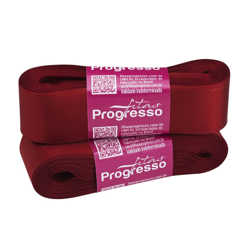 Fita Progresso Cetim CF007 30mm 389 Vinho