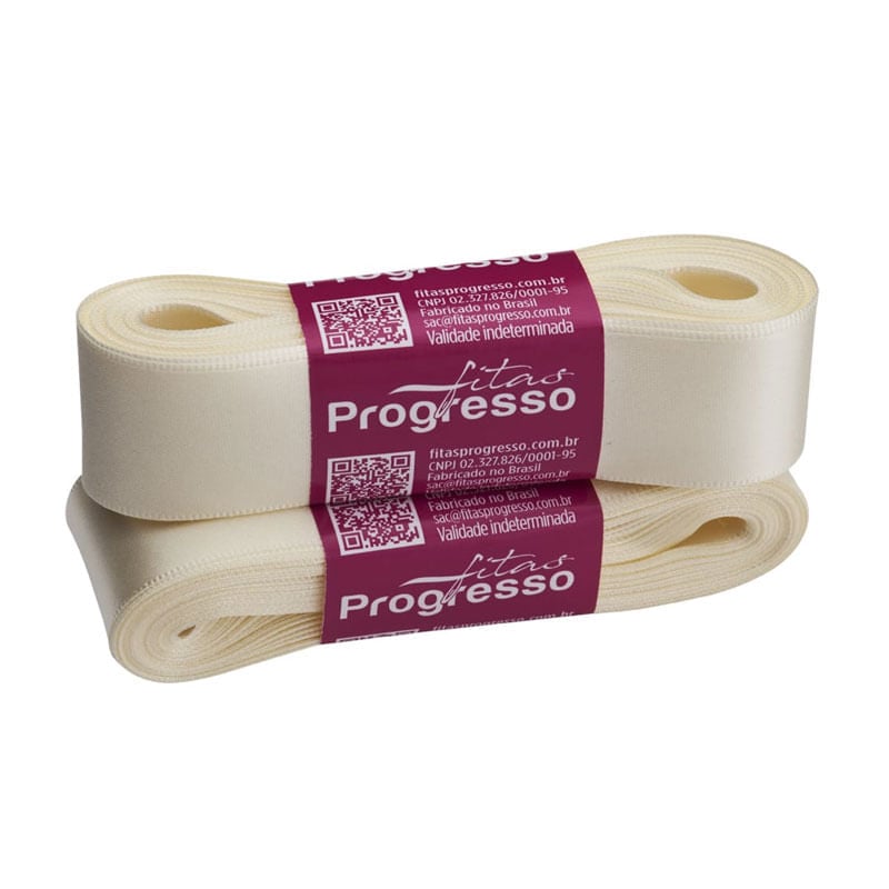 Fita Progresso Cetim CF007 30mm 311 Champagne
