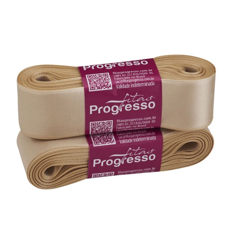 Fita Progresso Cetim CF007 30mm 236 Bege
