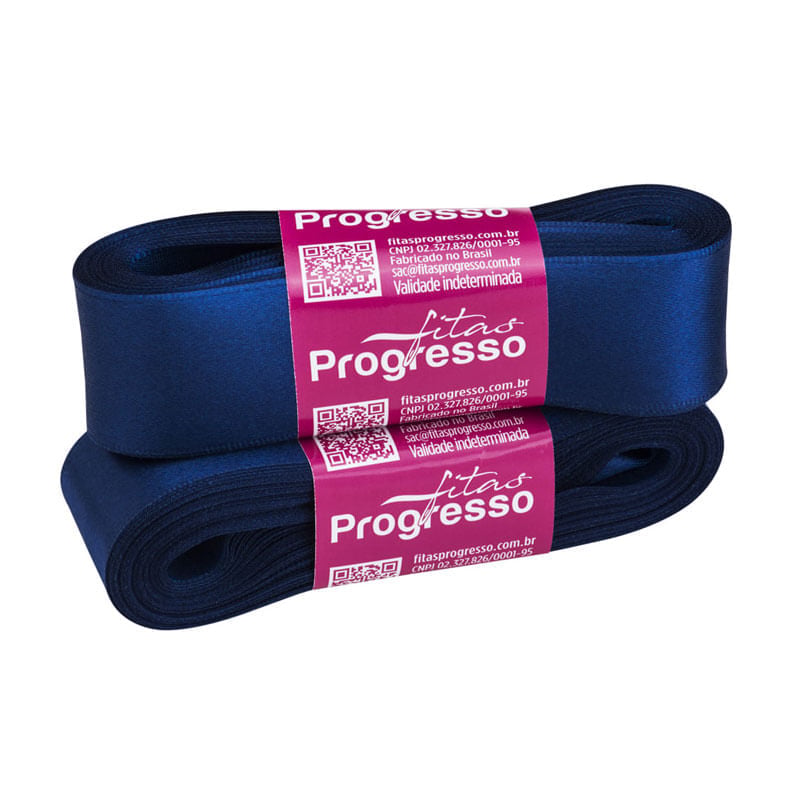 Fita Progresso Cetim CF007 30mm 215 Azul Marinho