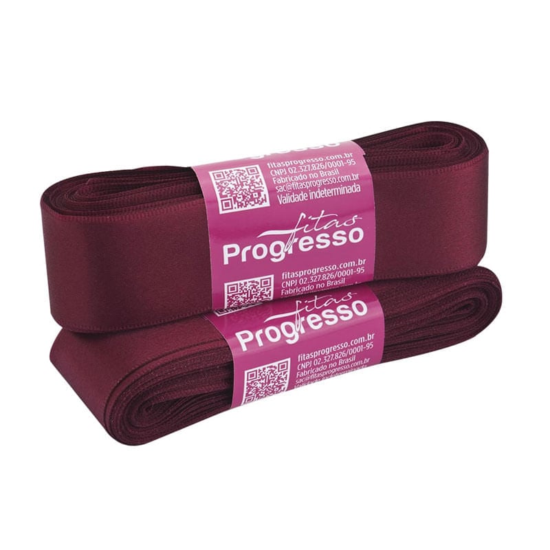Fita Progresso Cetim CF007 30mm 1355 Marsala
