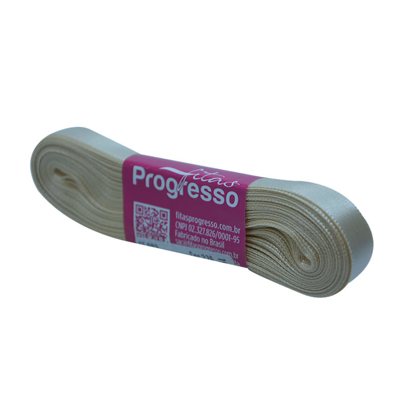 Fita Progresso Cetim CF002 10mm 236 Bege