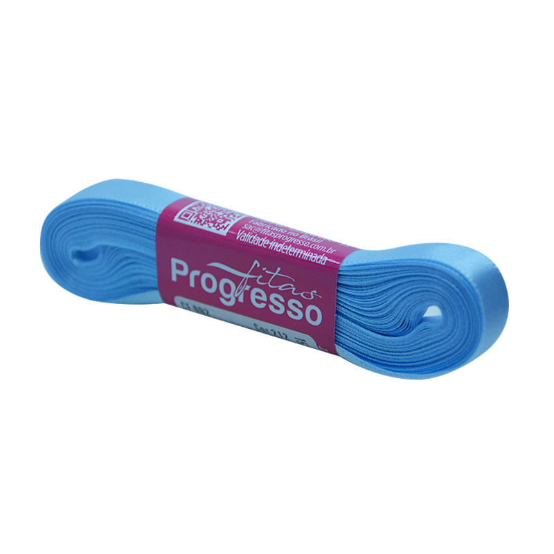 Fita Progresso Cetim CF002 10mm 212  Azul Bebê