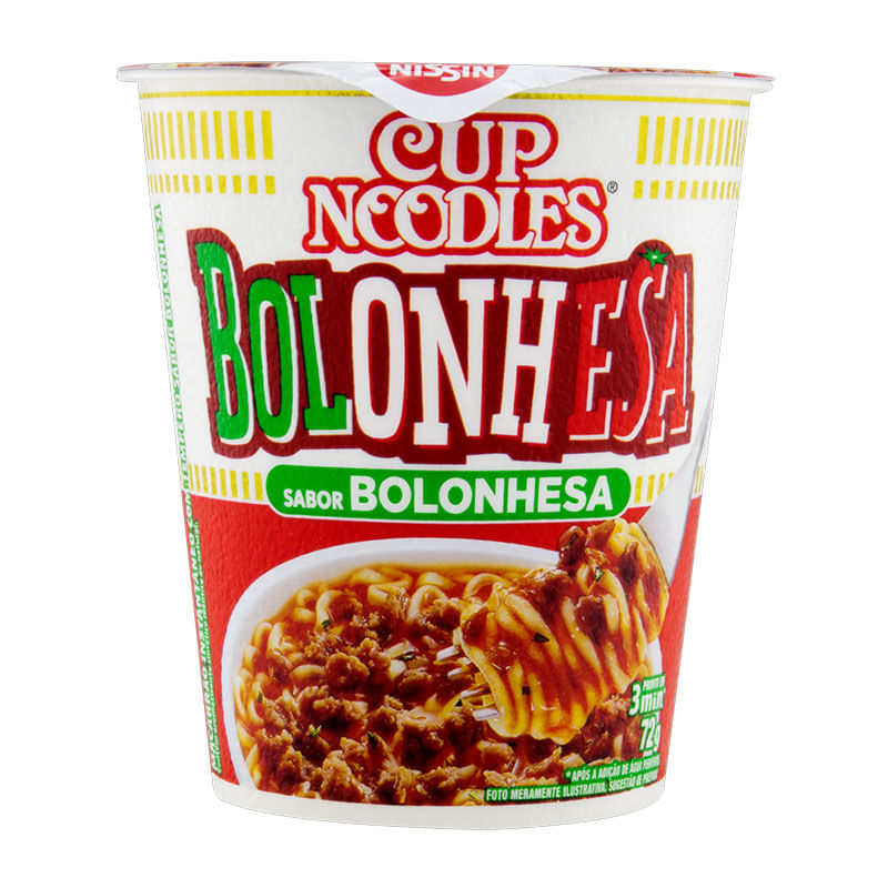 Cup Noodles Nissin Bolonhesa 72g
