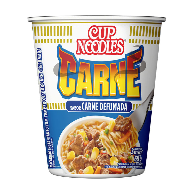 Cup Noodles Nissin Carne Defumada 69g