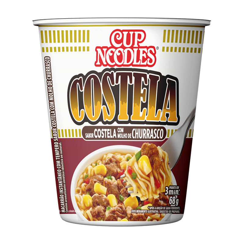Cup Noodles Nissin Costela com Molho de Churrasco 68g
