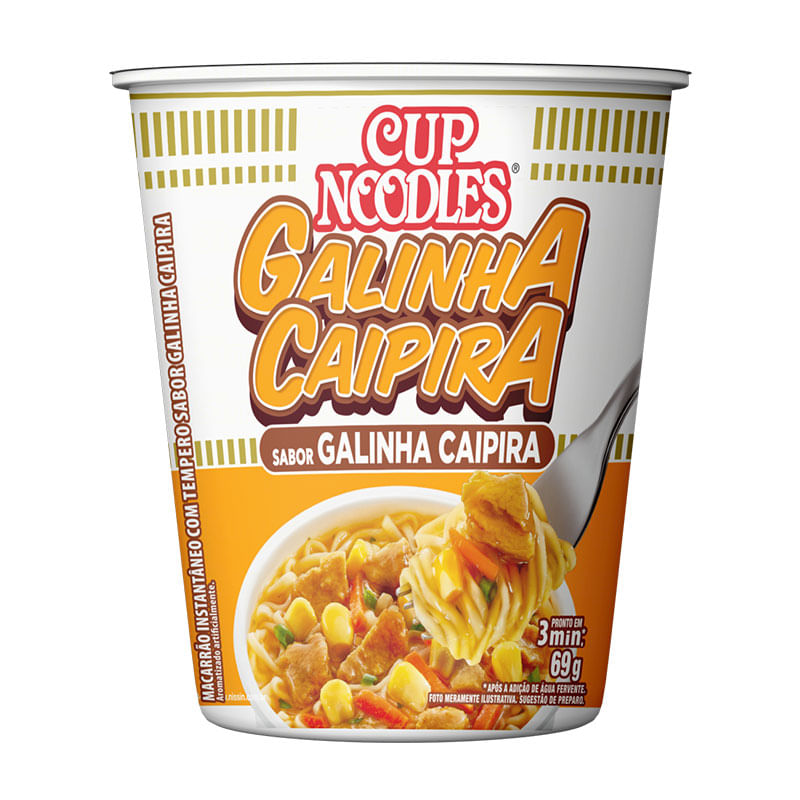 Cup Noodles Nissin Galinha Caipira 69g