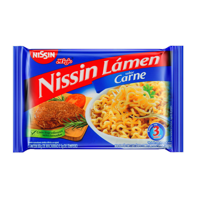 Macarrão Instantâneo Nissin Carne 85g