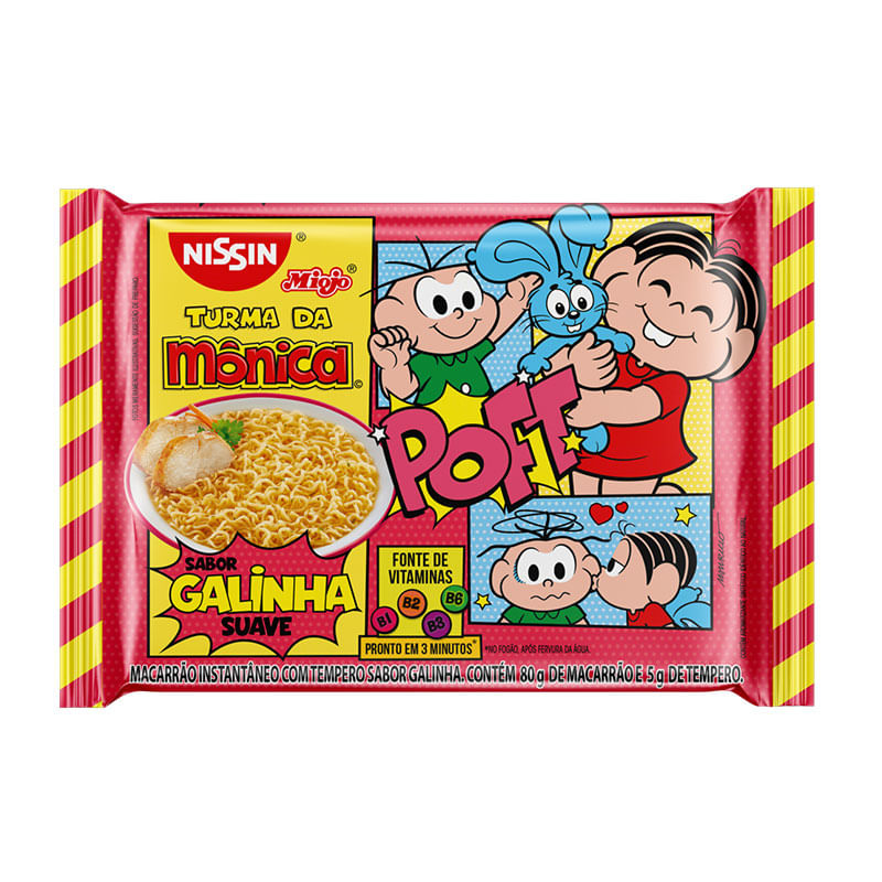 Macarrão Instantâneo Nissin Turma da Mônica Galinha 85g