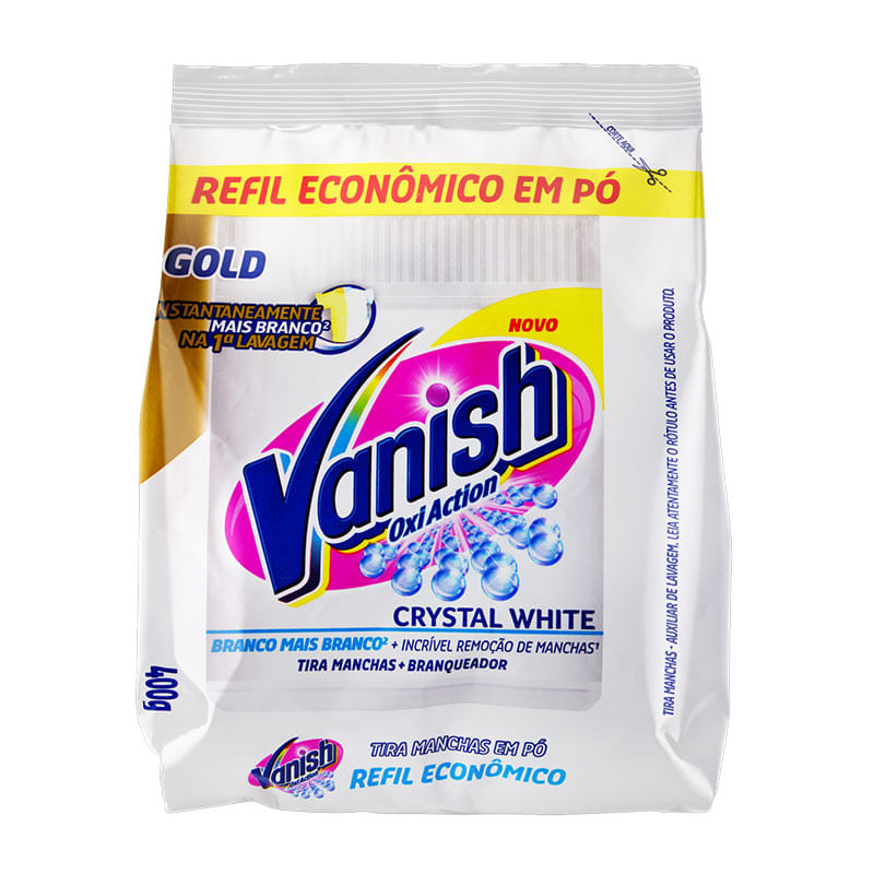 Alvejante Vanish Poder O2 White 400g Refil