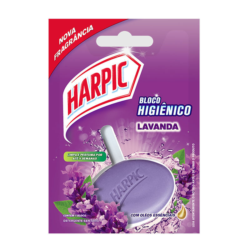 Harpic Bloco Higiênico Reckitt 26g Lavanda 
