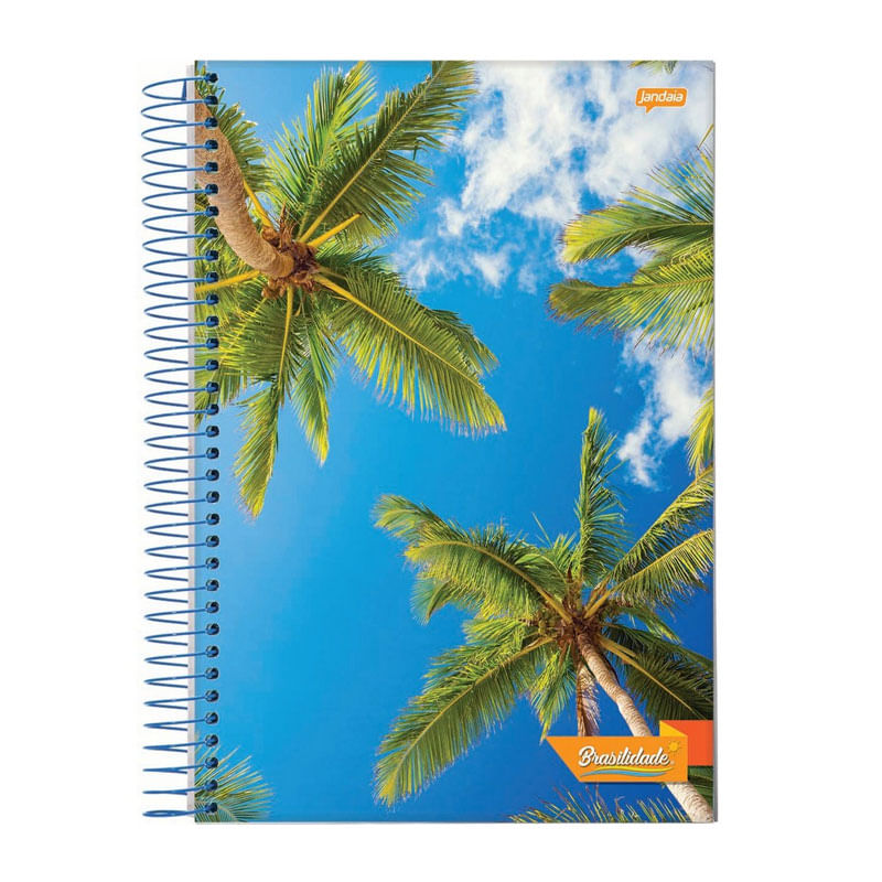 Caderno Espiral Flexível 14 Matérias Brasilidade Jandaia 96 Folhas