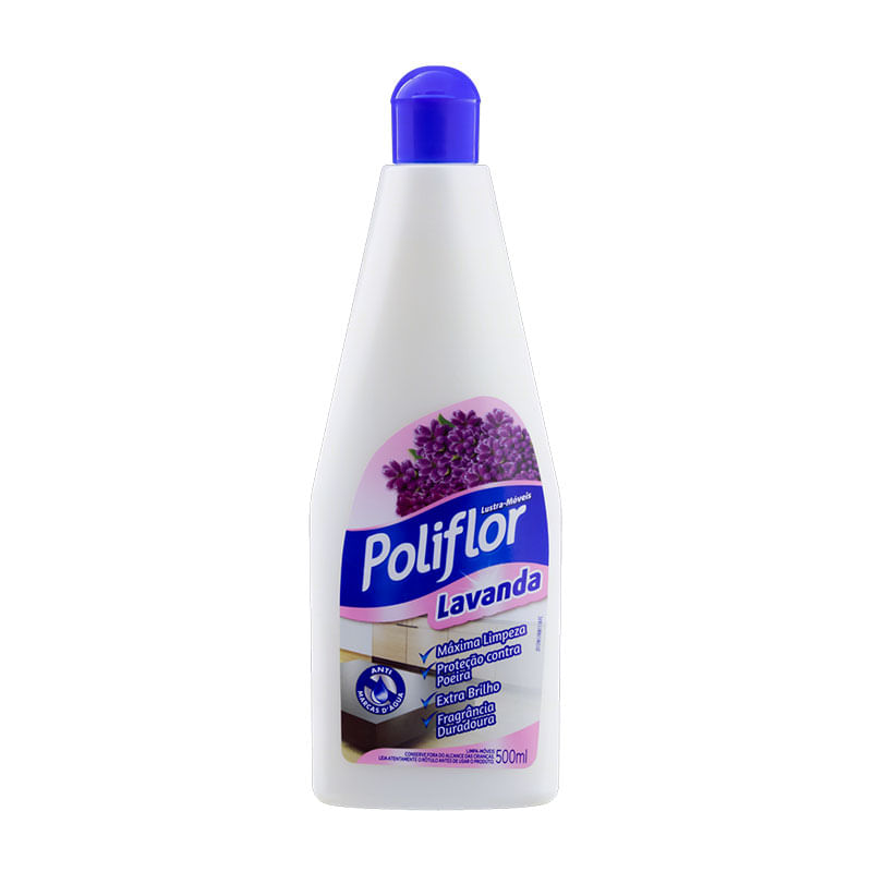Lustra móveis Poliflor Reckitt 500ml Lavanda