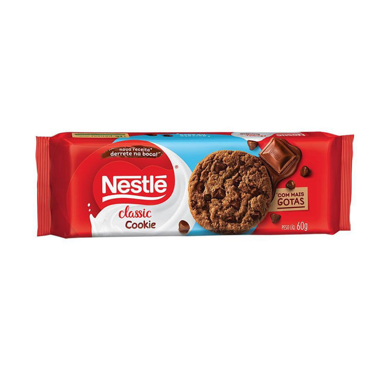 Biscoito Cookie Classic Gotas Chocolate 60g