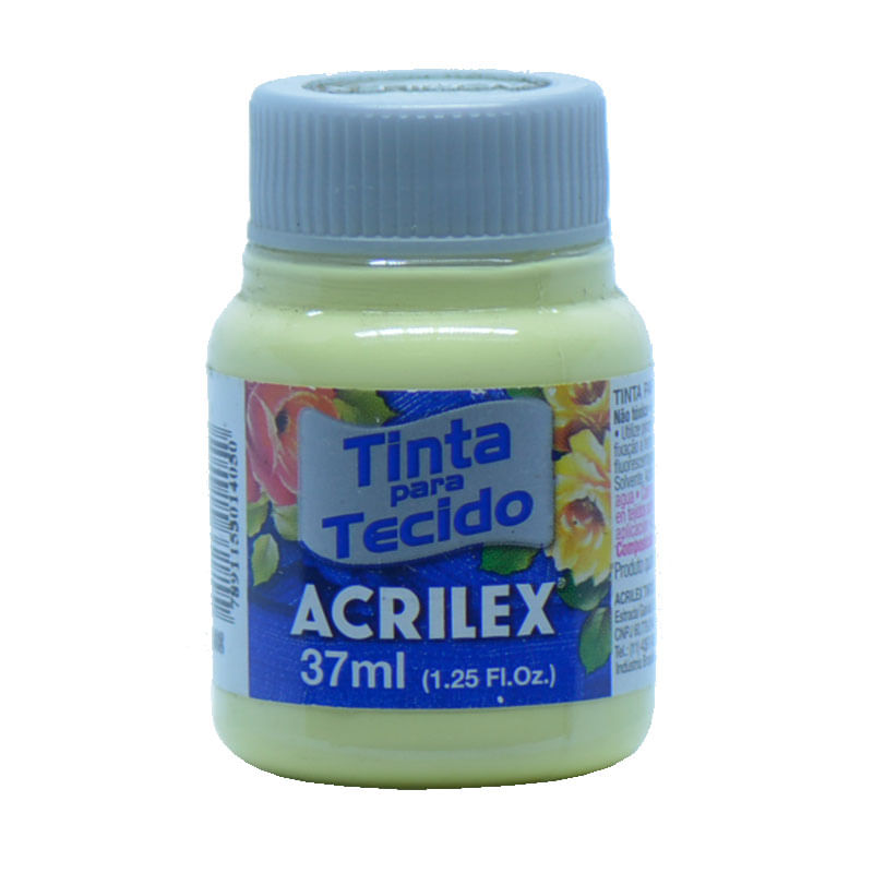 TINTA TECIDO ACRILEX F AMARELO BEBE