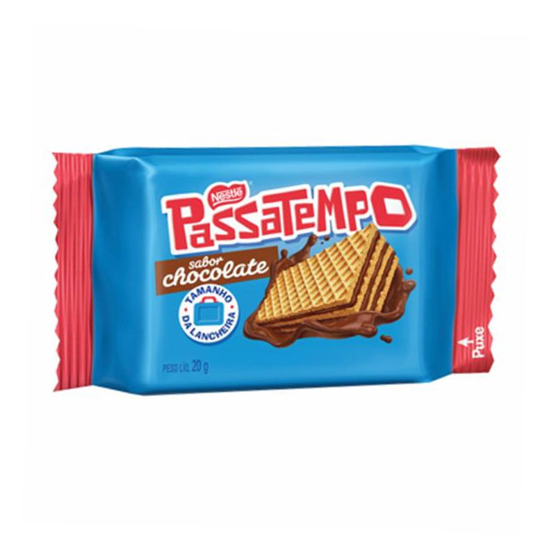 Biscoito Mini Wafer PassaTempo Chocolate 20G