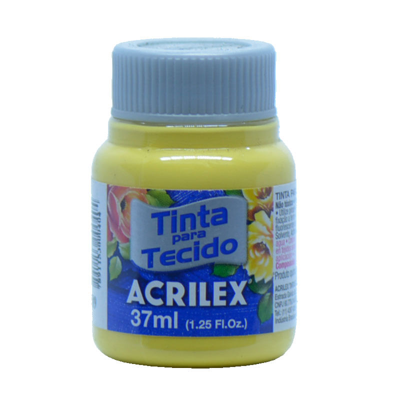 TINTA TECIDO ACRILEX F AMARELO CANARIO
