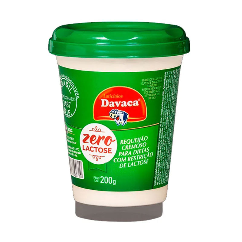 Requeijão Davaca Cremoso Zero Lactose 200g