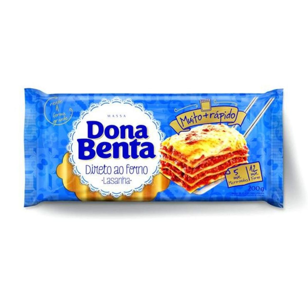 Macarrão Lasanha Pré-Cozida Dona Benta 200g