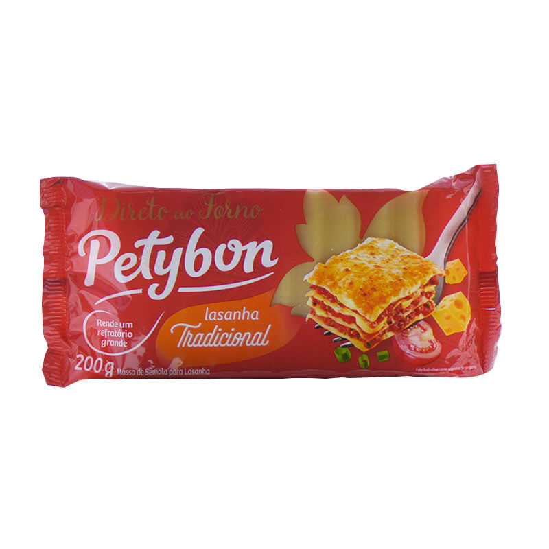 Macarrão Lasanha Pré-Cozida Petybon 200g