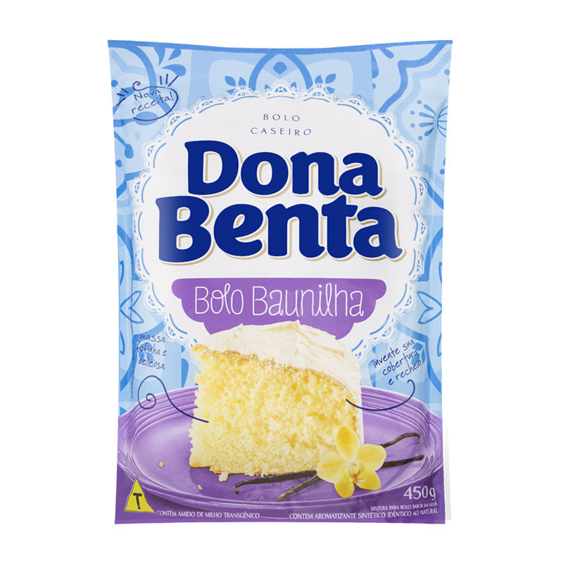 Mistura para Bolo Dona Benta Baunilha 450g 