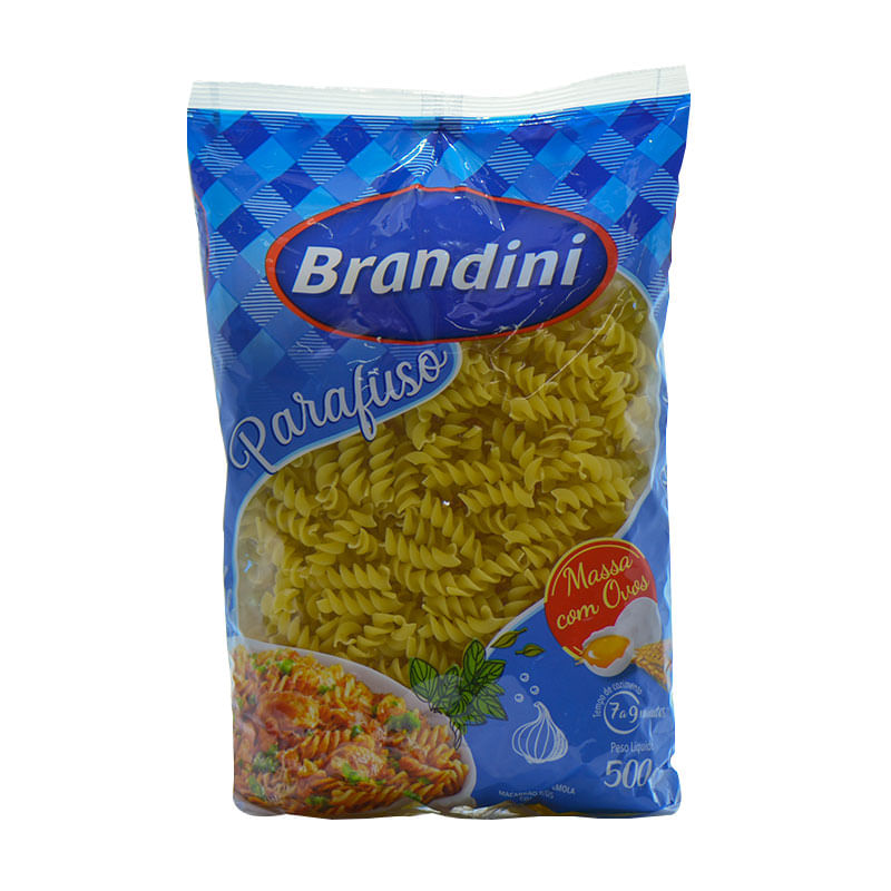 Macarrão  Parafuso Brandini Ovos 500g