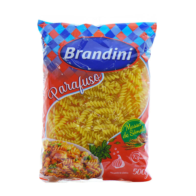 Macarrão Parafuso Brandini Sêmola 500g
