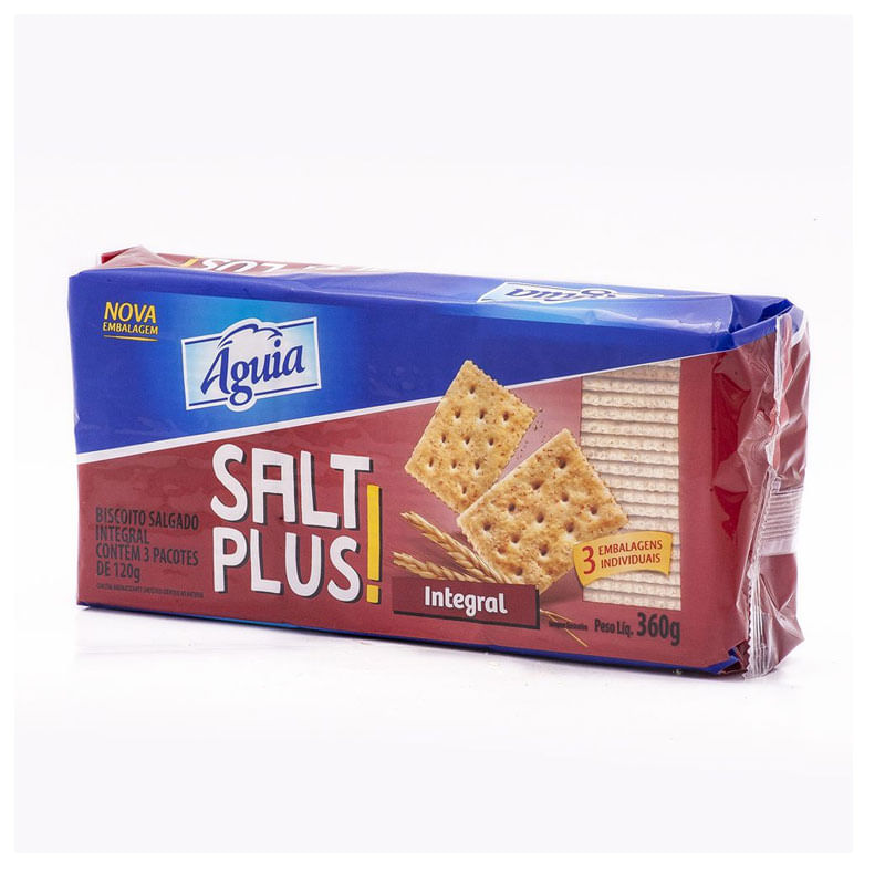 Biscoito Salt Plus Original Integral 360g 