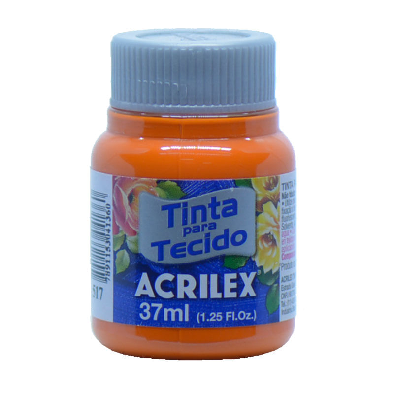 Tinta de Tecido Acrilex Fosca Laranja