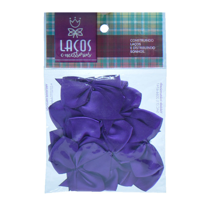 Laço L&A Cetim N5 Roxo com 12un LC-5 35