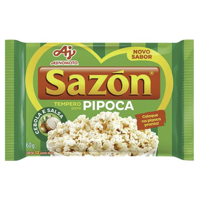 Tempero Sazon para Pipoca Cebola e Salsa 60g